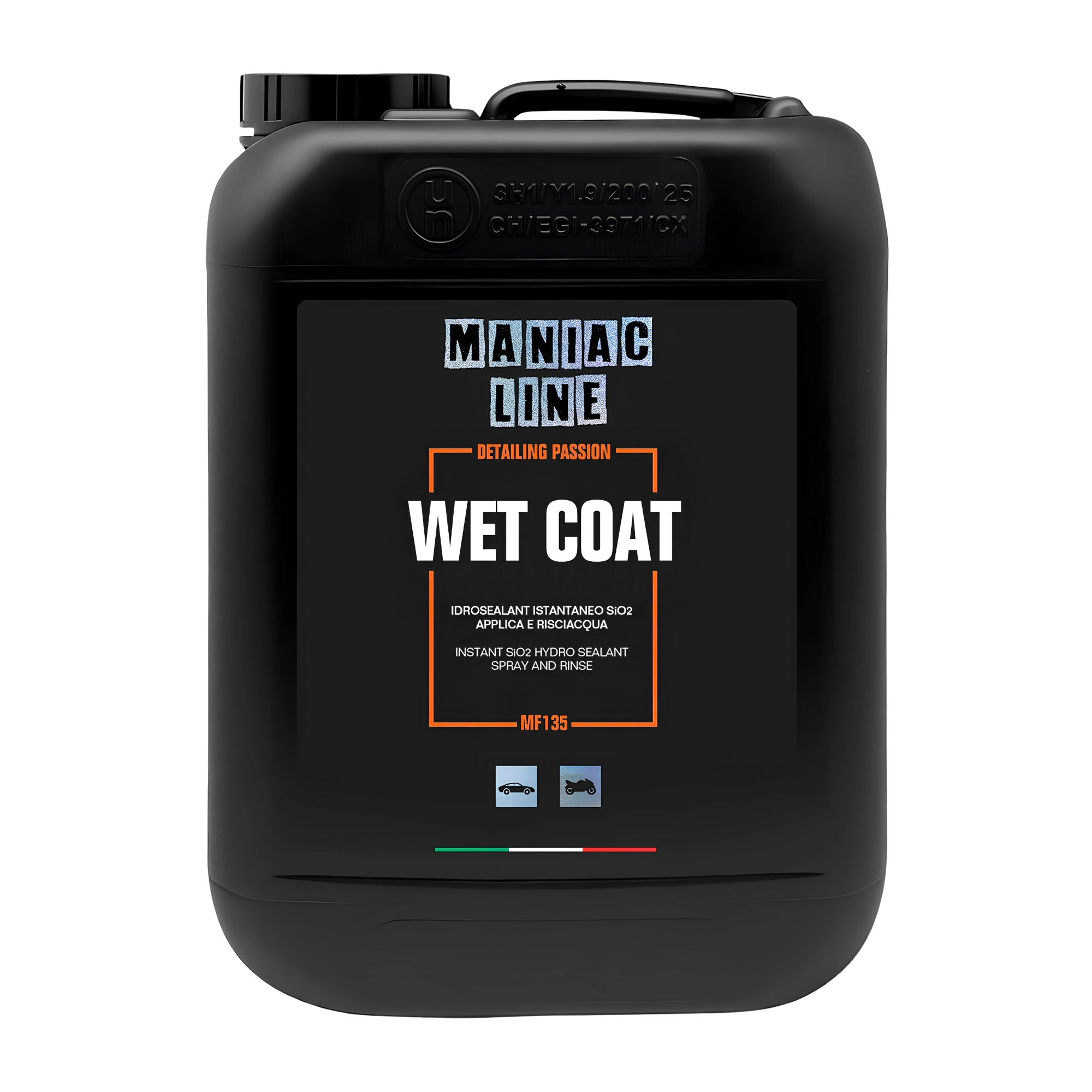 Хидрофобна Spray & Rinse защита с SiO₂ Wet Coat 5 л MANIAC LINE